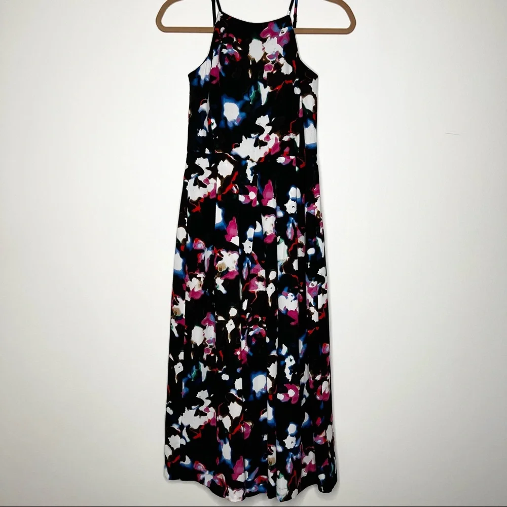 1. State Jumpsuit Romper Floral Culotte Black Colorful - Picture 3 of 13